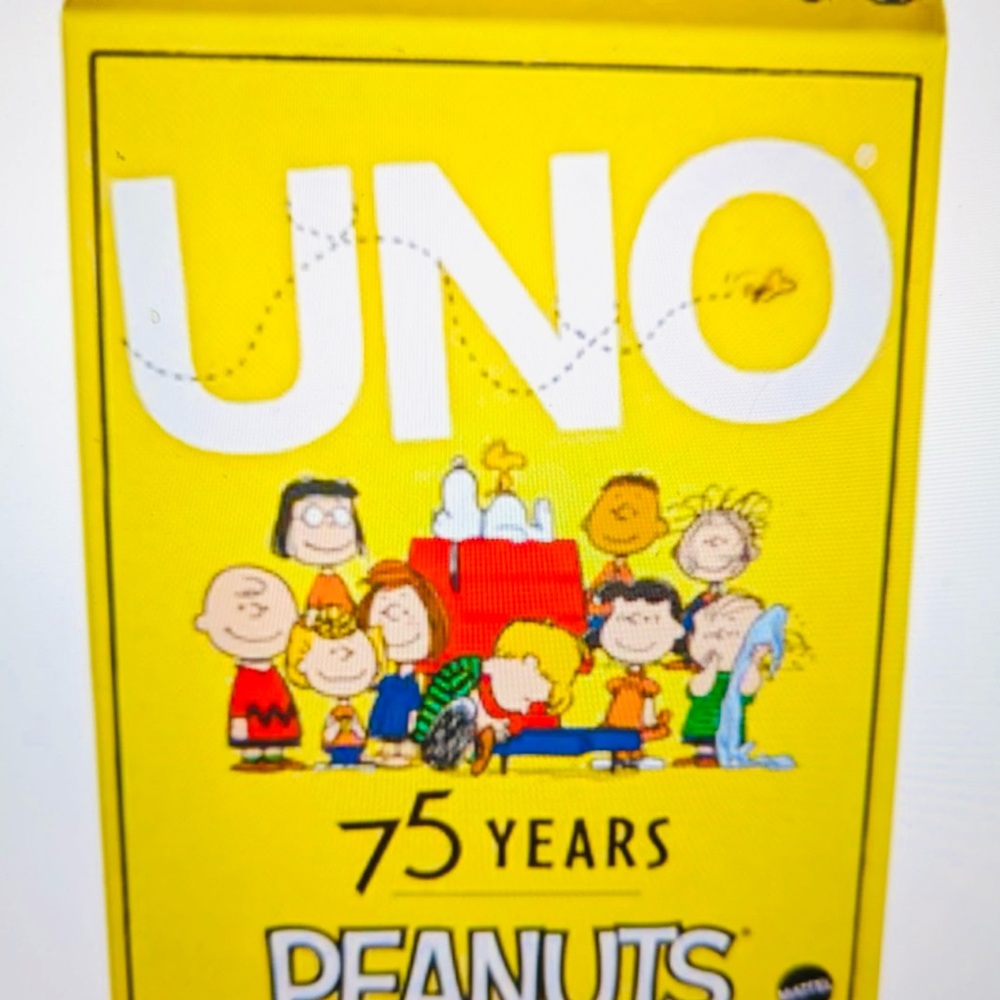 Mattel UNO Peanuts 75 Years Edition - Yellow